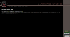 Desktop Screenshot of blackhand-studios.net
