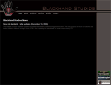Tablet Screenshot of blackhand-studios.net